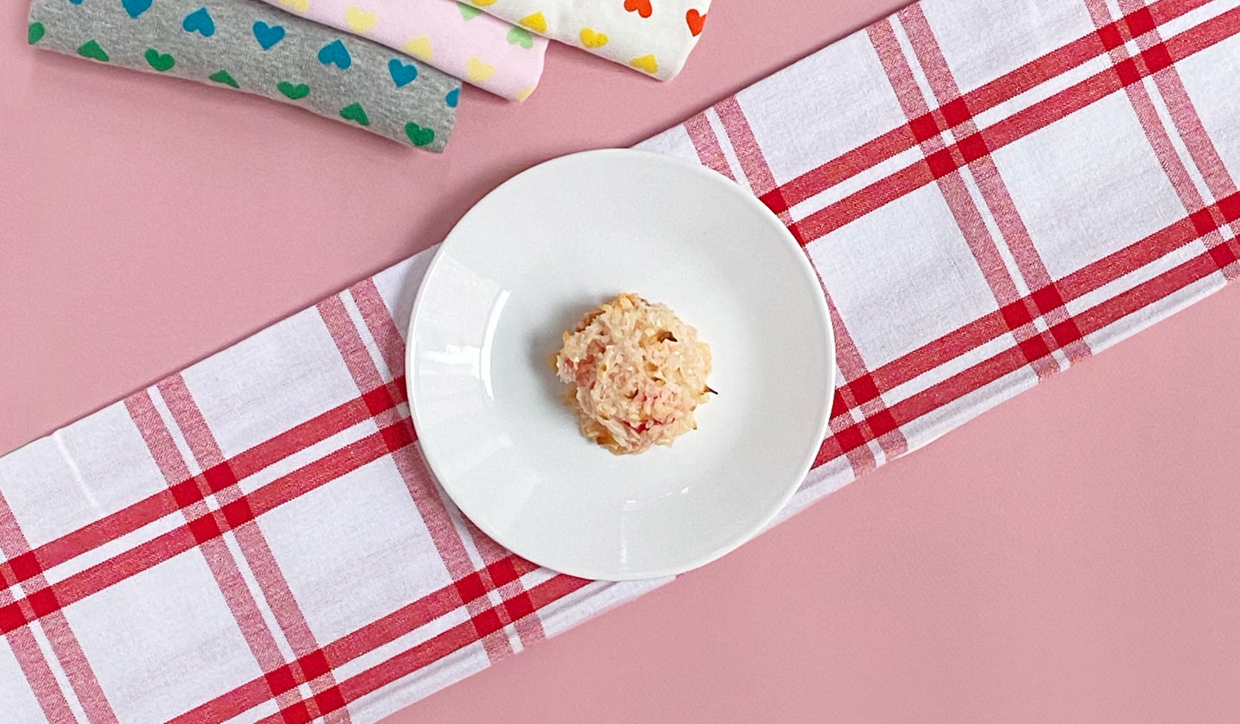 three ingredient macaroon displayed on a white plate